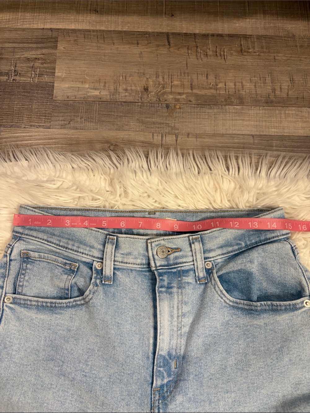 Levi’s high waisted crop flare stretch denim jeans high rise kick flare 30 - Picture 5 of 9